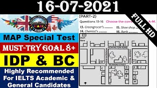 Map Special IELTS Exam Listening Test With Answers | IELTS Listening Test 2021 |16-07-2021