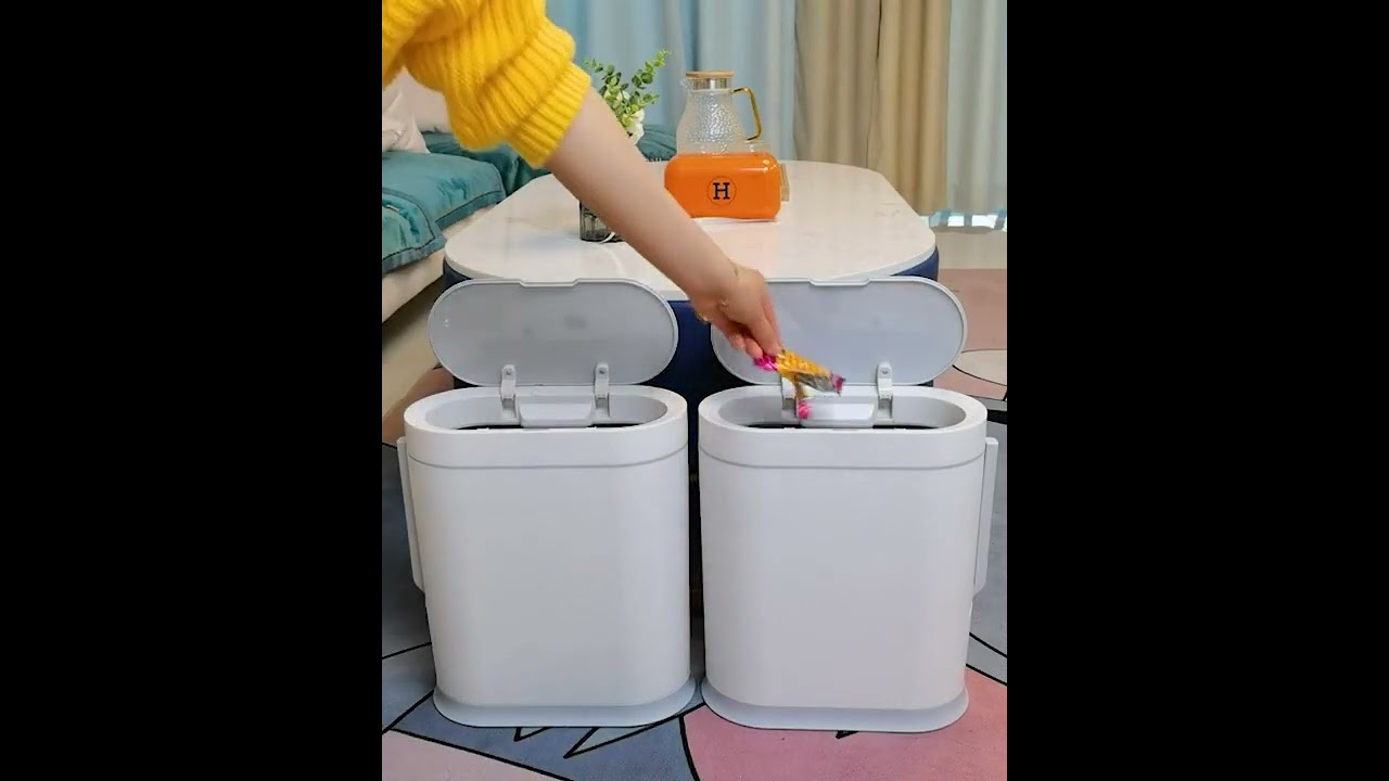 Joybos® Slim Smart Sensor Can with Brush