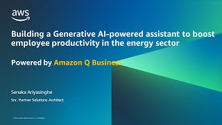 Building a Generative AI-powered assistant to boost employee productivity in the energy sector