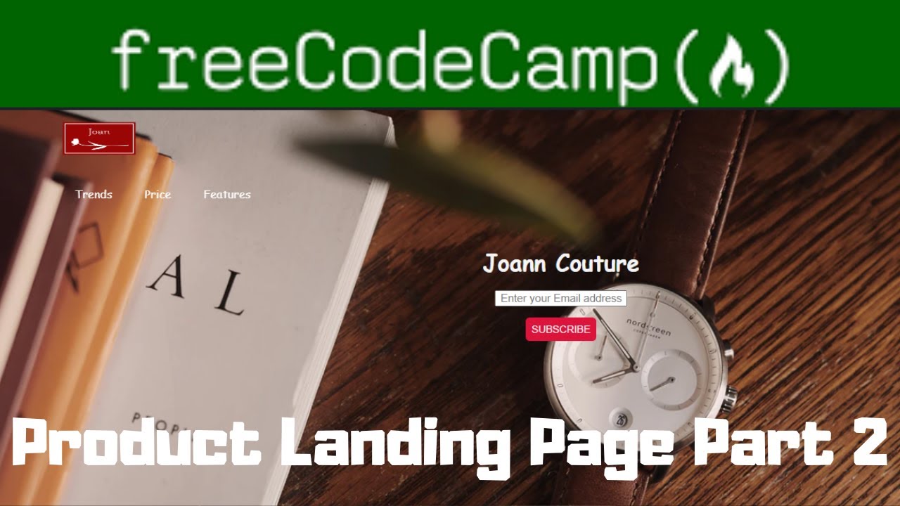 Build a Product Landing Page Part 2 | Responsive Web design projects solution| freeCodeCamp