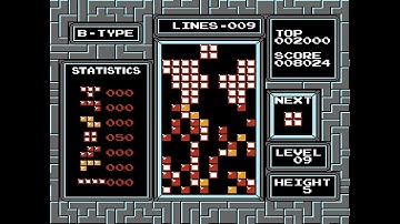 NES Tetris TAS - Type B O Pieces Only
