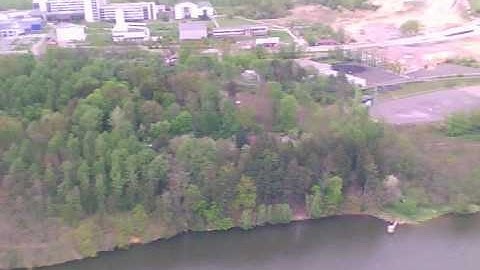 Multiplex TwinStar with floats and with on-board 20g camera , flight and landing 1