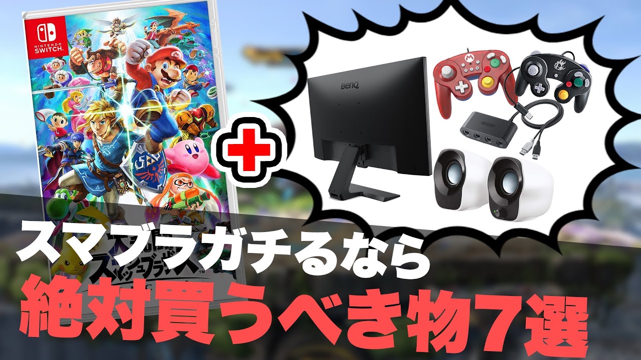 スマブラsp これからガチ環境整える人が買っておいた方が良いグッズ7選 Youtube
