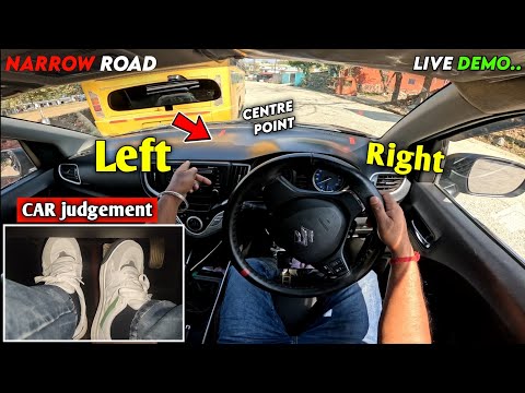 Car Left And Right side judgement Narrow Streets Road || car judgement reference point