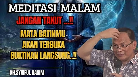 ♥️Meditasi malam ,mata batinmu akan terbuka buktikan langsung 🔴KH syaiful karim #tauhid #shorts 