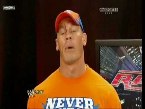 John Cena cuts a promo in a backstage area (RAW 07 19 2010)