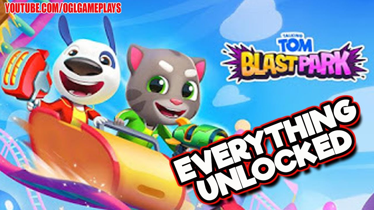 Talking Tom Blast Park Everything Unlocked Gameplay Part 4 (Android