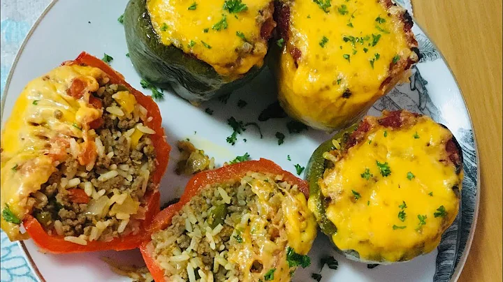 STUFFED BELL PEPPERS,cheesy Peppers