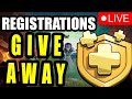 Clash Of Clans (C😈C) Live || Goldpass Giveaway Registration || Base Visit