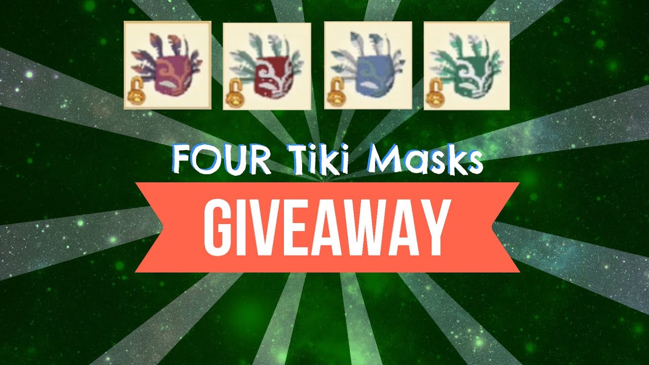 [Animal Jam] FOUR Tiki Masks Giveaway! YouTube
