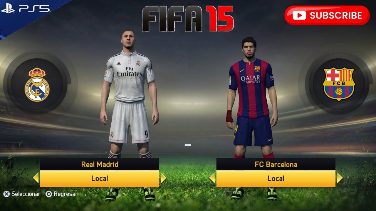 FIFA 15 (PS5) - Real Madrid vs Barcelona  - Gameplay - Ziler TV