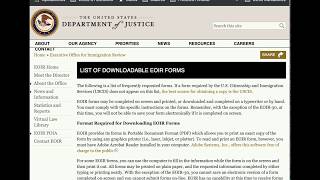 List of Downloadable EOIR Forms - Cancellation of Removal