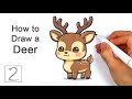 How to Draw a Chibi Deer for Christmas