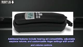 Reliable Caller ID Phone with 13 Speed Dial Keys and Long Battery Life