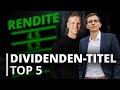 Dividendeneinkommen top 5 der besten aktien fr dein portfolio