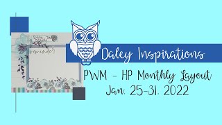 Plan With Me: Happy Planner Monthly Layout: Planything Winter Florals: January 25-31