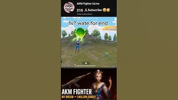 🔥 1v? Wait for End – Unbelievable Clutch 😱 | AKM Fighter OP BGMI Shorts#BGMI #AKMFighter #BGMIShorts