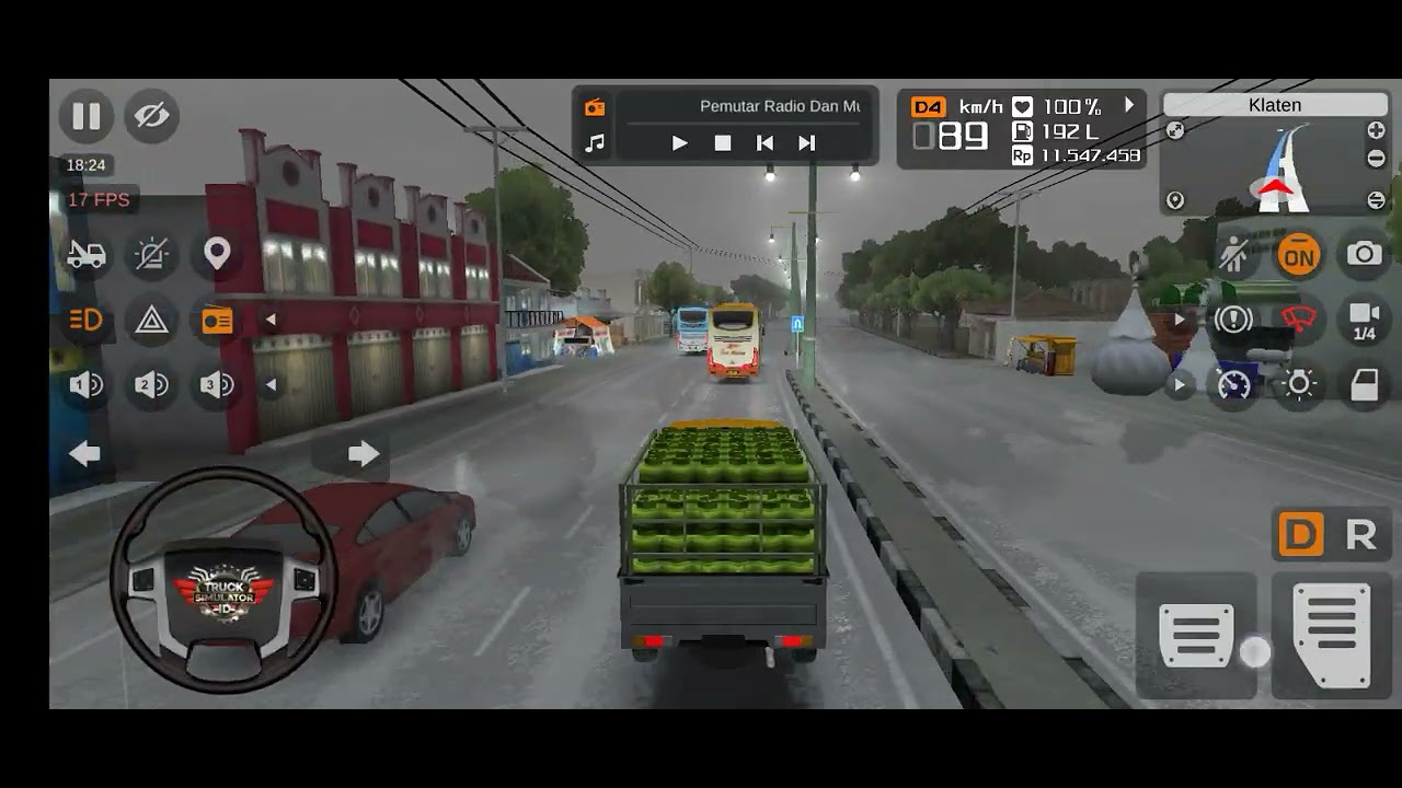 TRUCK SIMULATOR INDONESIA SOLO KLATEN AMBIL GUDANG RITEL - SPBU (DRAWING) 