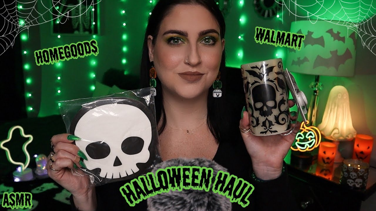 ASMR Walmart & HomeGoods Halloween Haul 💀