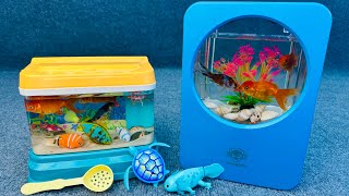 Satisfied unboxing, happy aquarium, live fish, robot fish, magnetic fish, fishing toy set ASMR screenshot 1