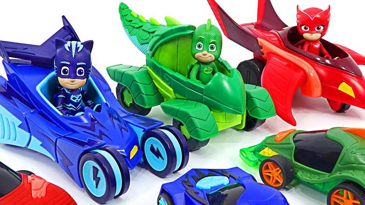 パジャマスク空を救う新しい猫車 月光モバイル フクロウグライダー登場 ドゥドゥポップトイ Youtube