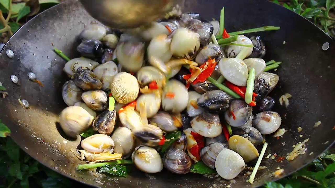 Cooking Sea Shell Recipe - Cooking Clam n Seashell for food 