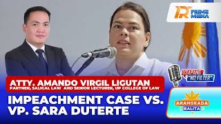 Atty. Ligutan, Nagbi Ng Pahayag Sa Impeachment Case Laban Kay Vp Sara