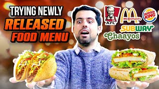 Trying Newly Launched Menu Of Fast Food Chains For 24 Hours! | @cravingsandcaloriesvlogs