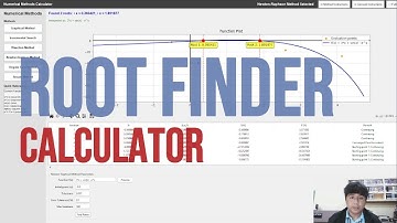 NUMERICAL METHOD ROOT FINDER CALCULATOR - PYTHON