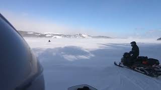 Skidoo trip 2023, day 2, pollards point to sops arm