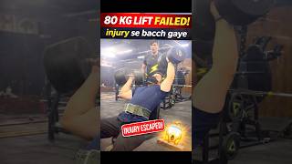 80 kg lift failed # #trendingshorts #gymworkout #gymshorts #shortsvideo #shorts #viralshort #gym #fy