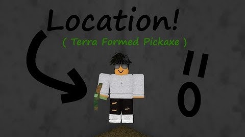 How to get the Roblox ATF Mirage Terraformed Pickaxe!