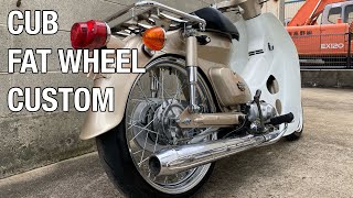 Honda super cub fat wheel custom