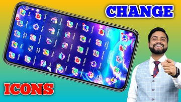 How to change Android Apps icon design | mobile screen icon change kaise kare !! Latest Update R2