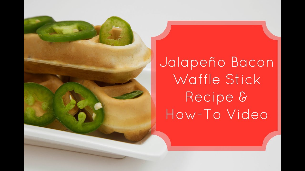 Gluten Free Jalapeno Bacon Waffle Stick Recipe (Waffle Stick Maker