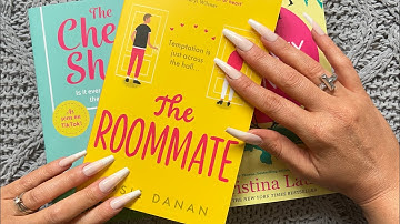 ASMR new Book haul  (Tracing letters, tapping, page flipping, close whispers) ✨