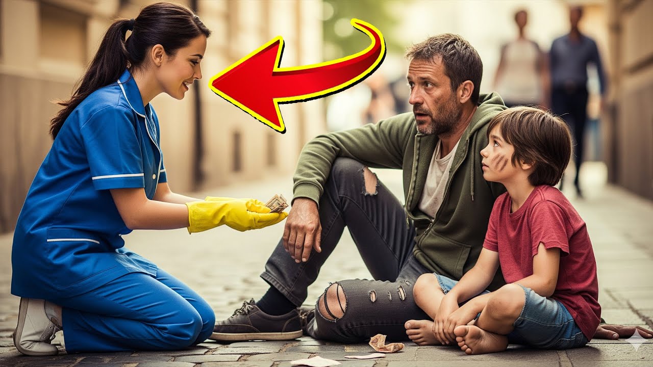 MILIONÁRIO SE DISFARÇA DE MENDIGO COM SEU FILHO, O QUE ESSA FAXINEIRA FEZ POR ELES CHOCOU O MUNDO!