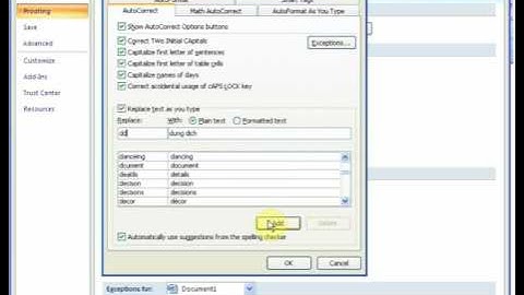 Chức năng Auto Correct trong biên soạn giáo án hóa học