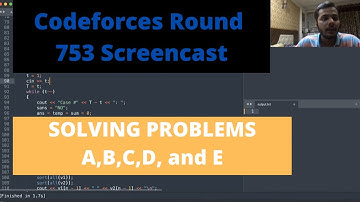 Codeforces Round 753 Div3 || Screencast + FaceCam + commentary || solving A,B,C,D, and E