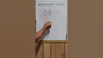 Easy Trick To Convert Mixed Number To Decimal #math #mathematics