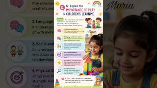 Why Play Is Essential in Children’s Learning | Early Childhood Education #youtubeshorts