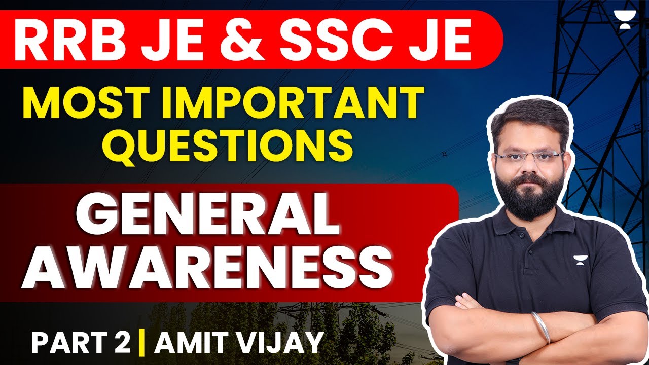 SSC JE & RRB JE | Most Important Questions | General Awareness - 2 ...