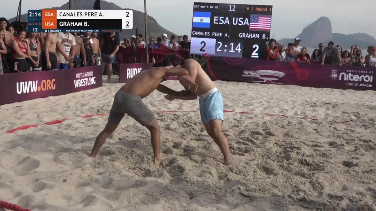Adrian Jowell CANALES PEREZ (ESA) vs. Benjamin Garrett GRAHAM (USA) • B | Round 1 • Men's BW 70Kg