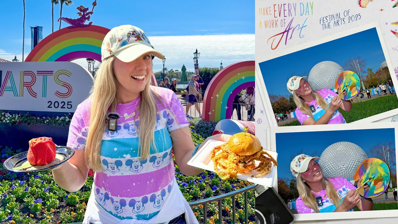 EPCOT Festival of the Arts 2025! NEW Food & Drinks, LIVE Painting,  Disney on Broadway & MORE 🎨