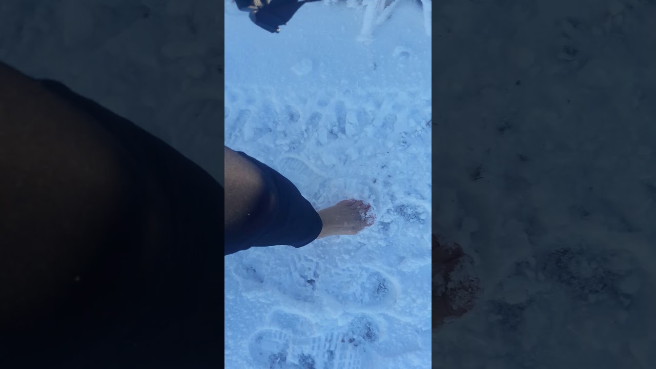 Barefoot walking in Winter/Barfuß laufen im Winter 2020