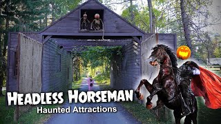 Headless Horseman Haunted Attractions - HALLOWEEN Haunt Walkthrough & Behind The Scenes