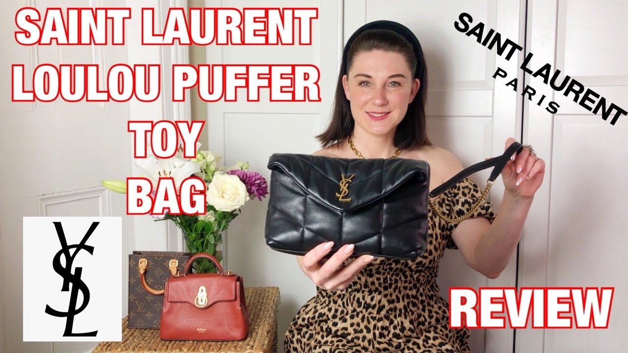 LouLou Toy YSL Puffer Quilted Lambskin Crossbody Bag