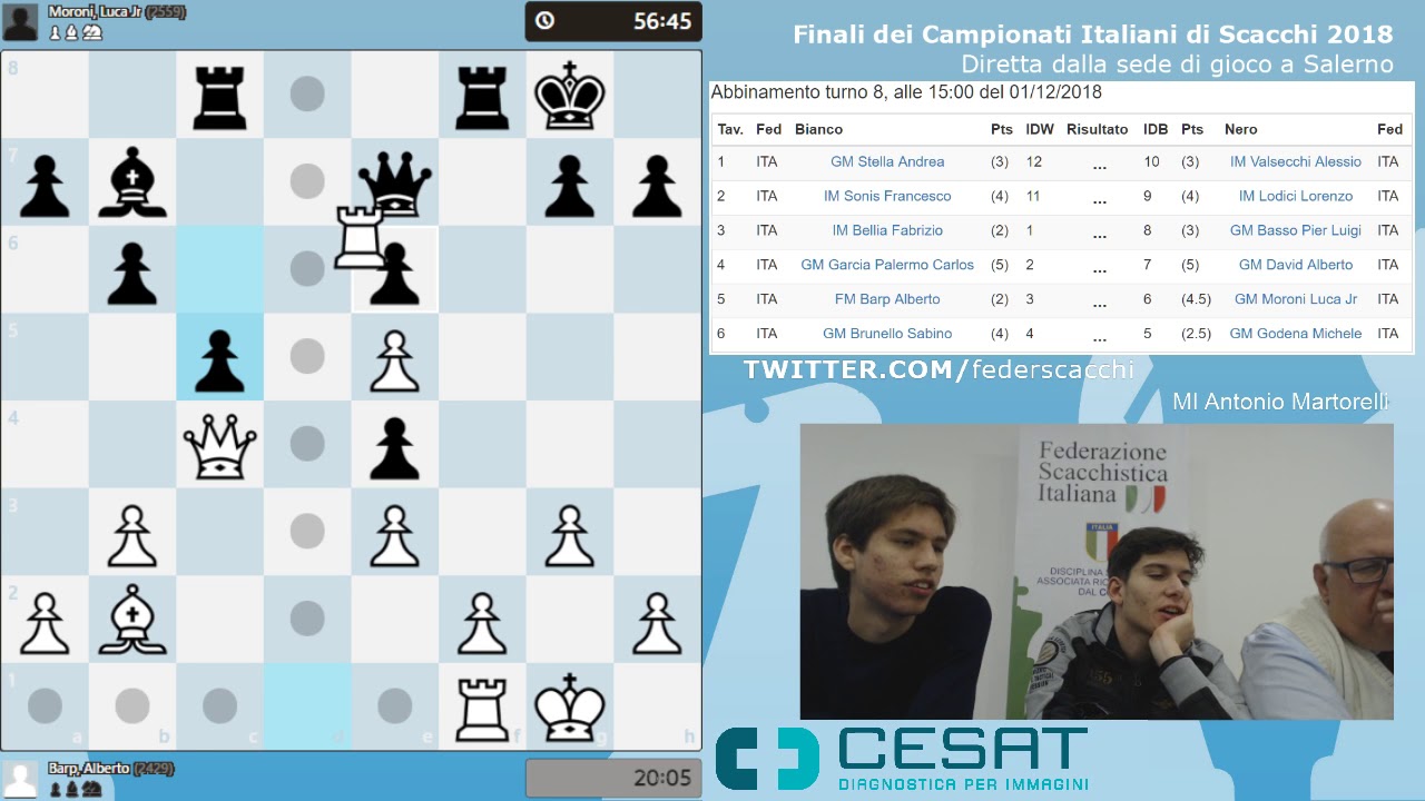 Barp - Moroni | Campionato Italiano Assoluto 2018 - Turno 8