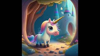 The brave unicorn Sparkle and the wise owl - short fairy tale - English
