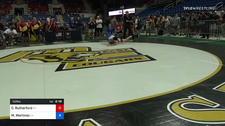 132 Lbs Round Of 128 - Cody Rutherford, North Caro...